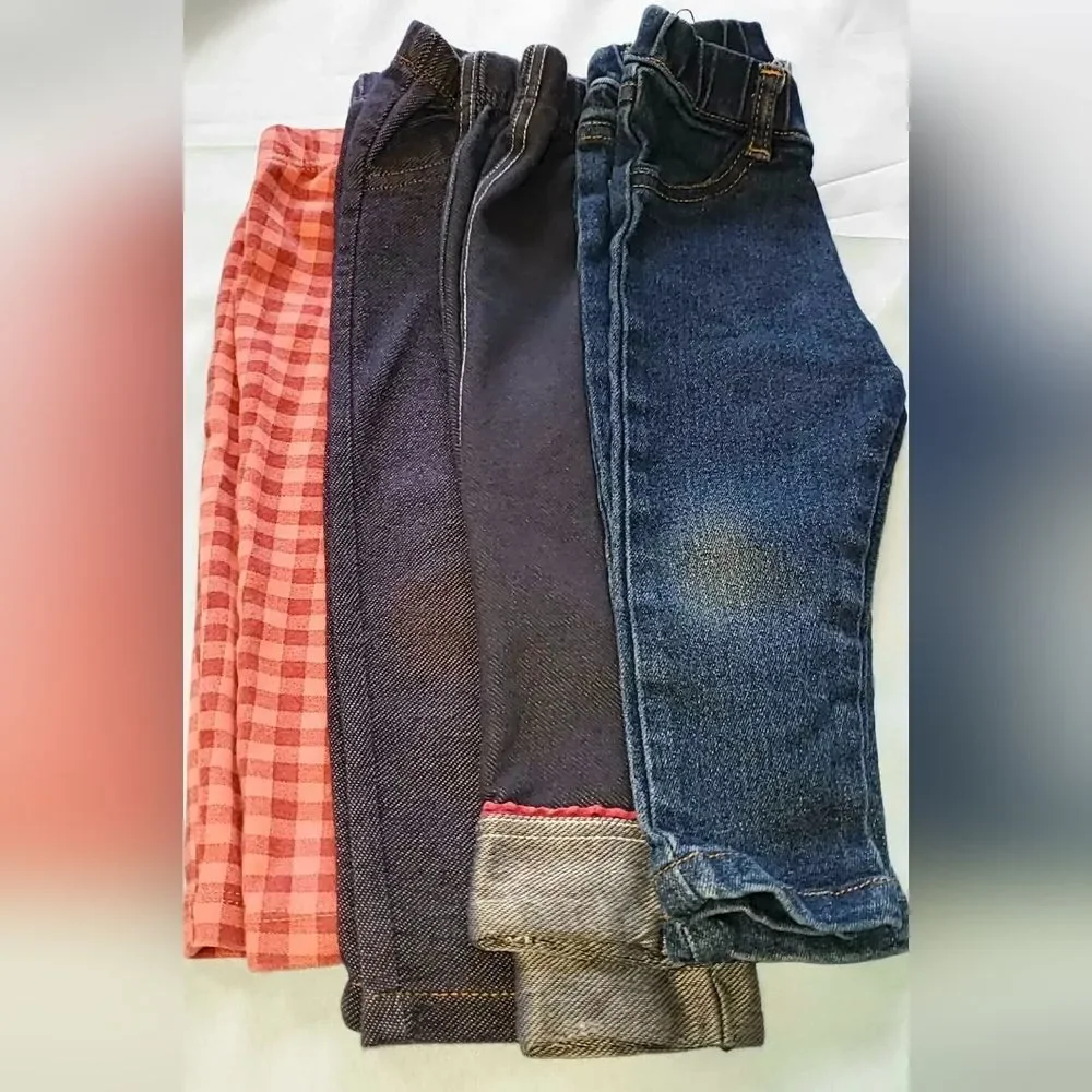 Lot Of 4 Bottoms Baby Girl 12 Months